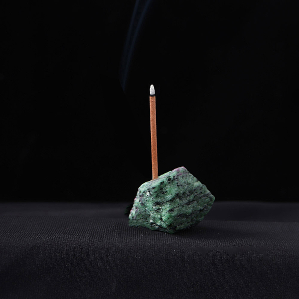 

PandaHall Natural Ruby in Zoisite Incense Burners, Irregular Shape Incense Holders, Home Office Teahouse Zen Buddhist Supplies, 40~60mm Ruby...
