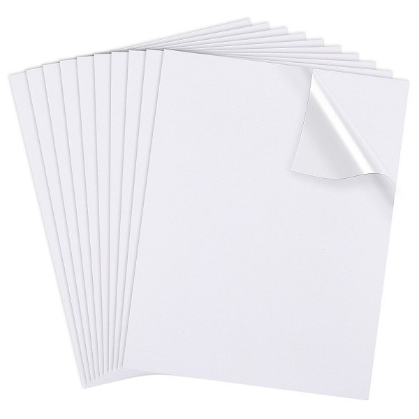 

PandaHall Self-adhesive Non-woven Fabrics, Water Soluable Fabrics, Rectangle, Rectangle, 29.7x21cm Fibre Rectangle White
