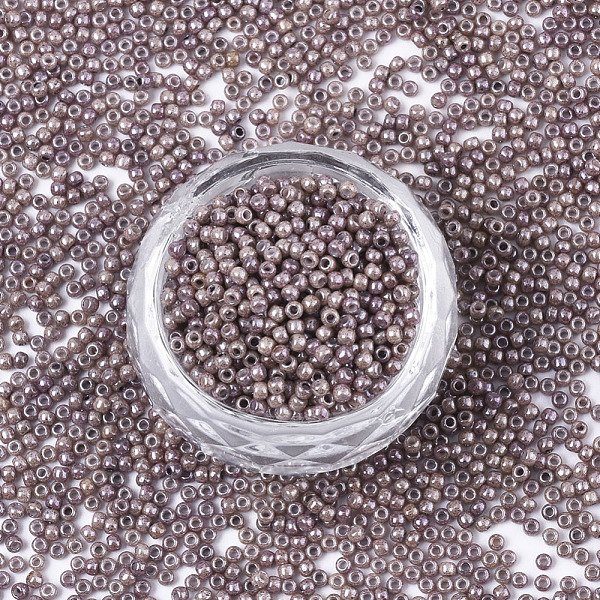 

PandaHall TOHO Round Seed Beads, 11/0, Japanese Seed Beads, (1203) Opaque Taupe Cocoa Marbled, 11/0, 2x1.5mm, Hole: 0.7mm, about..., Purple