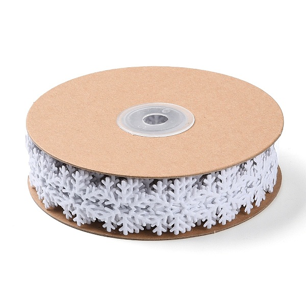 

PandaHall Christmas Snowflake Felt Lace Trim, Polyester Snowflake Trim Embellishment, for Christmas Party Decoration, White, 1 inch(24mm)...