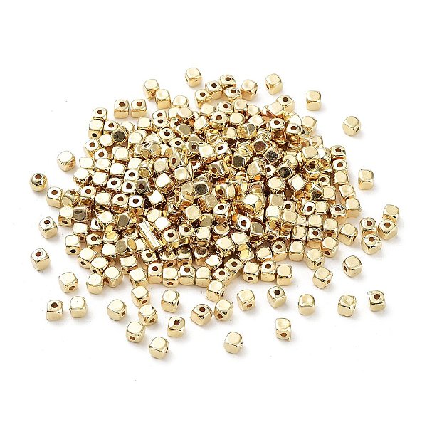 

PandaHall CCB Plastic Beads, Cube, Golden, 4x4x4mm, Hole: 1.5mm Plastic Cube