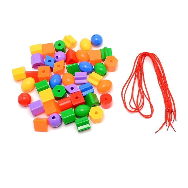 Ensemble de jouets à cordes perlées pour enfants