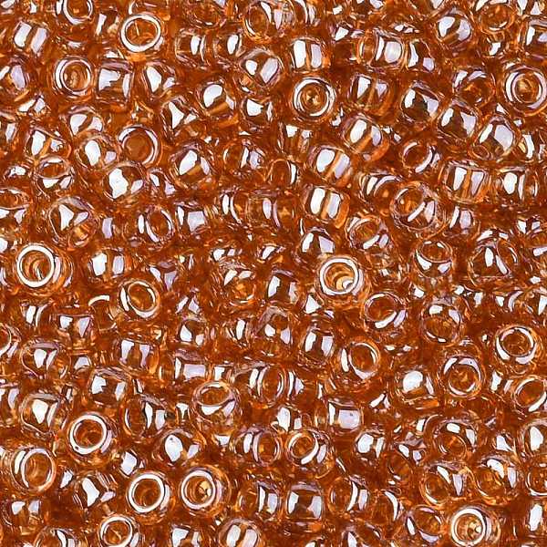 

PandaHall TOHO Round Seed Beads, Japanese Seed Beads, (103C) Dark Topaz Transparent Luster, 8/0, 3mm, Hole: 1mm, about 1110pcs/50g Glass..., Brown