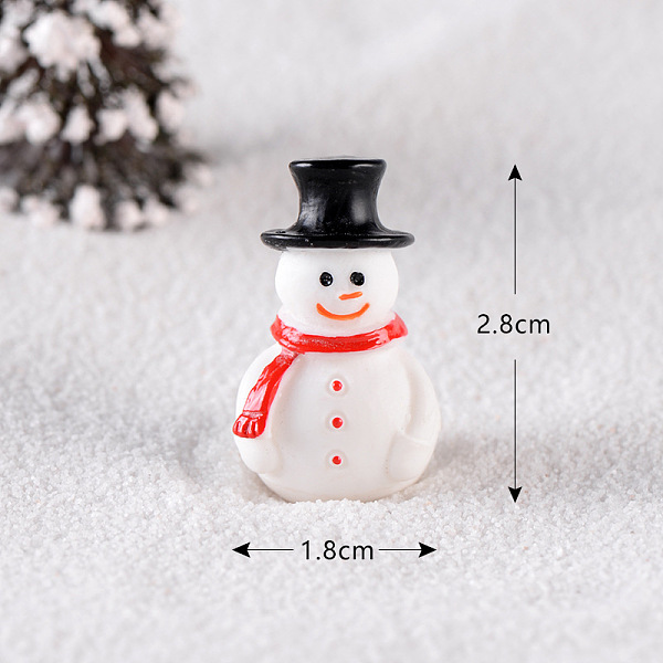 

PandaHall Resin Display Decorations, for Christmas, Snowman, White, 28x18x15mm Resin Human White