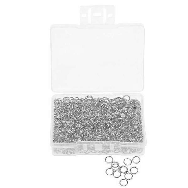 

PandaHall Iron Jump Rings, Open Jump Rings, Platinum, 8x0.7mm, about 6.6mm inner diameter, about 500pcs/box Iron Ring