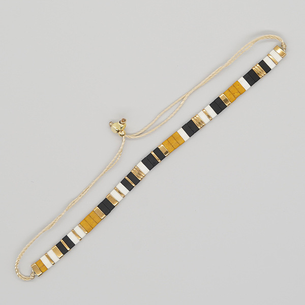 Bracciale scorrevole regolabile fatto a mano da donna in stile etnico vintage
