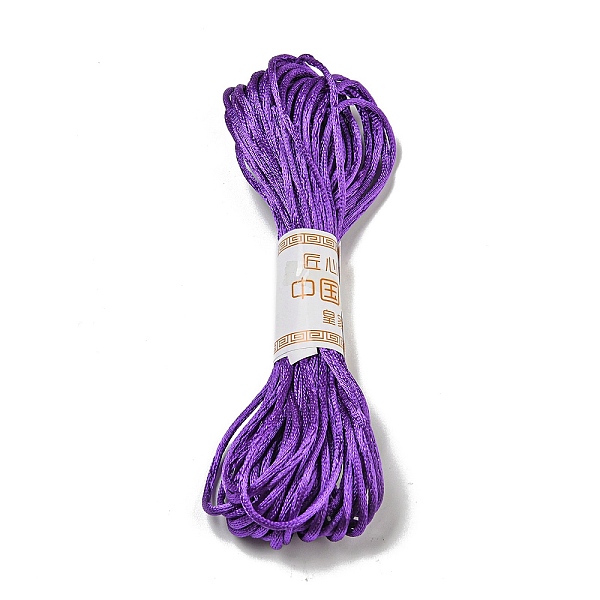 

PandaHall Polyester Embroidery Floss, Cross Stitch Threads, Purple, 2mm, 10m/bundle Polyester Purple