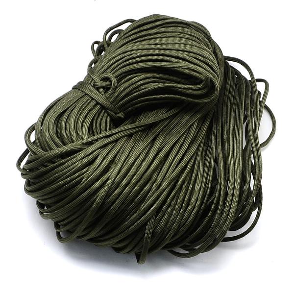 

PandaHall 7 Inner Cores Polyester & Spandex Cord Ropes, Solid Color, for Rope Bracelets Making, Dark Olive Green, 4~5mm, about 109.36 yards...