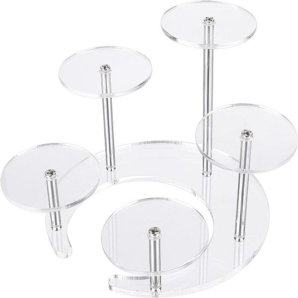 

PandaHall Transparent Acrylic Display, Flat Round, Clear, 110mm Acrylic Clear