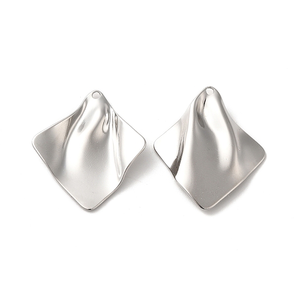 

PandaHall 304 Stainless Steel Pendant, Rhombus Charm, Stainless Steel Color, 34x29.5x5mm, Hole: 1.8mm 304 Stainless Steel Rhombus