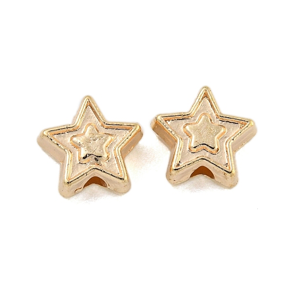 

PandaHall CCB Plastic Beads, Star, Golden, 6.5x6.5x3mm, Hole: 1.4mm Plastic Star