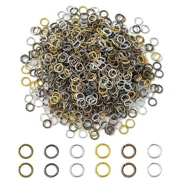 

PandaHall 1200Pcs 6 Colors Iron Open Jump Rings, Nickel Free, Round Ring, Mixed Color, 21 Gauge, 5x0.7mm, Inner Diameter: 3.5mm...