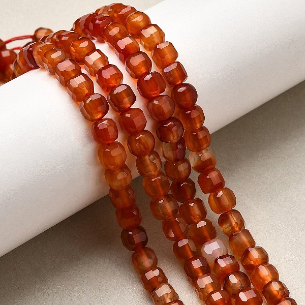 Natural Red Agate Beads Strands