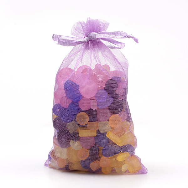 

PandaHall Organza Gift Bags with Drawstring, Jewelry Pouches, Wedding Party Christmas Favor Gift Bags, Orchid, 12x9cm Organza Rectangle..., Purple