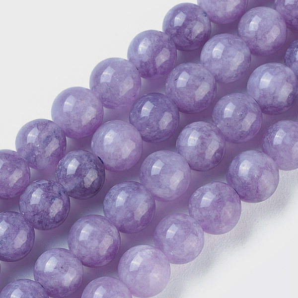 

PandaHall Natural Gemstone Beads Strands, Round, Medium Purple, 6mm, Hole: 1.2mm, about 60~64pcs/strand, 15 inch~15.2 inch(38~38.5cm)...