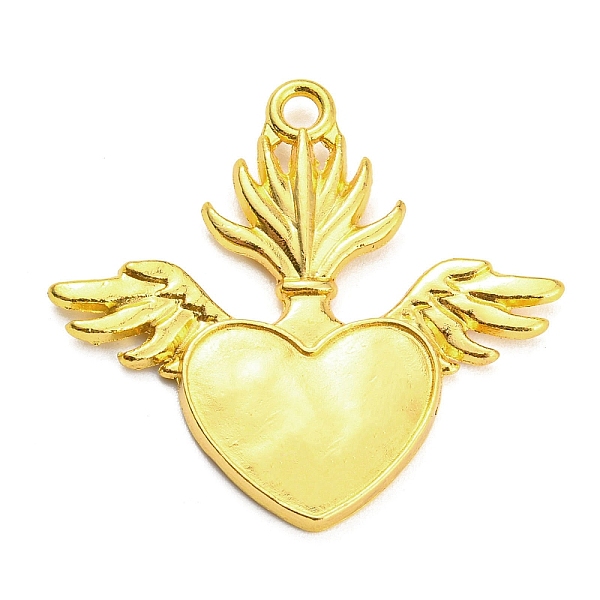 

PandaHall Alloy Rhinestone Settings Pendant, Heart, Golden, 30x33x2.5mm, Hole: 2mm Alloy Heart