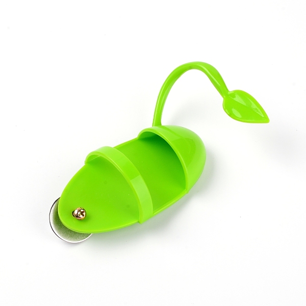 

PandaHall Plastic Cuddle Bone Feeding Racks, Bird Cuttlebone Holder with Perches, Leaf, Green, 134x58x40mm Plastic Leaf Green