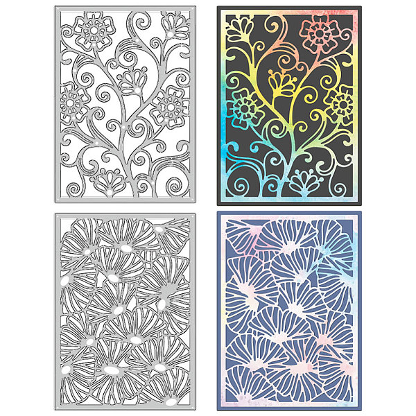 

PandaHall Carbon Steel Cutting Dies Stencils, for DIY Scrapbooking, Photo Album, Decorative Embossing Paper Card, Stainless Steel Color...