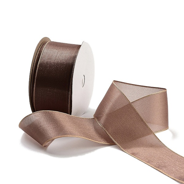 

PandaHall 20 Yards Polyester Ribbon, for Gift Wrapping, Camel, 1-1/2 inch(38mm), about 20.00 Yards(18.29m)/Roll Polyester None Brown