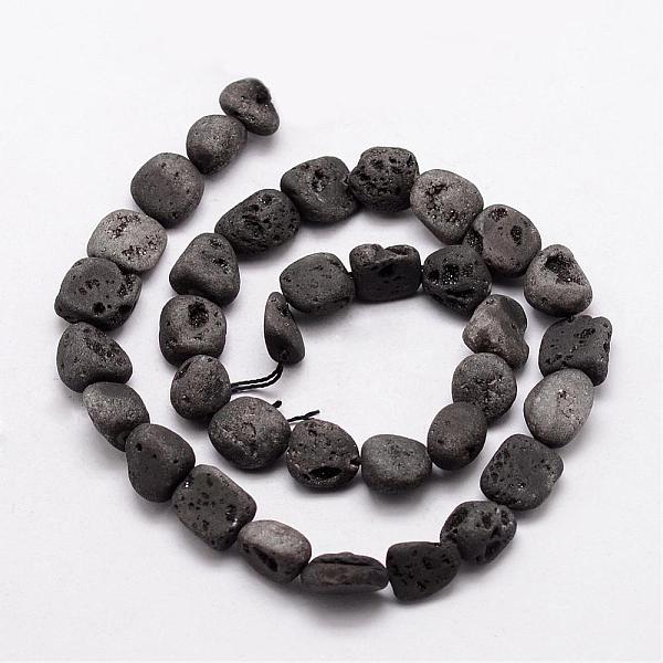 

PandaHall Electroplated Natural Quartz Beads Strands, Nuggets, Gray, 10~13x10~12x6~10mm, Hole: 1mm, about 35~36pcs/strand, 14.96 inch Other...