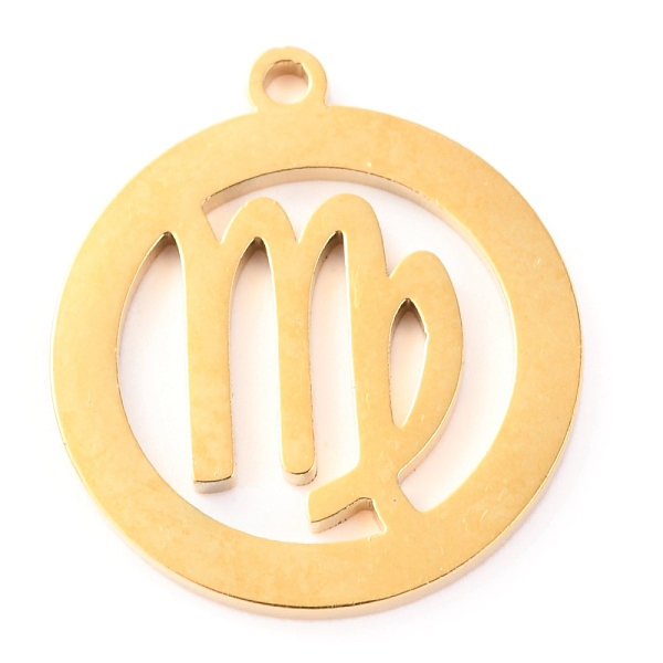 

PandaHall 304 Stainless Steel Pendants, Constellation, Virgo, 18x16x1.1mm, Hole: 1.2mm Stainless Steel Virgo