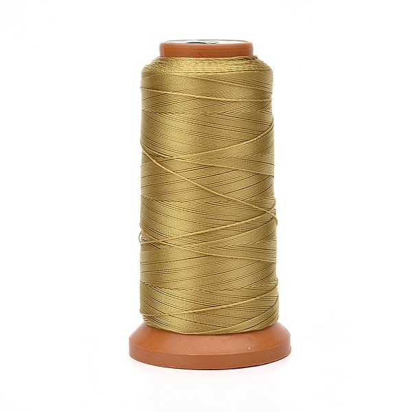 

PandaHall Polyester Threads, for Jewelry Making, Goldenrod, 0.2mm, about 1093.61 yards(1000m)/roll Polyester Gold