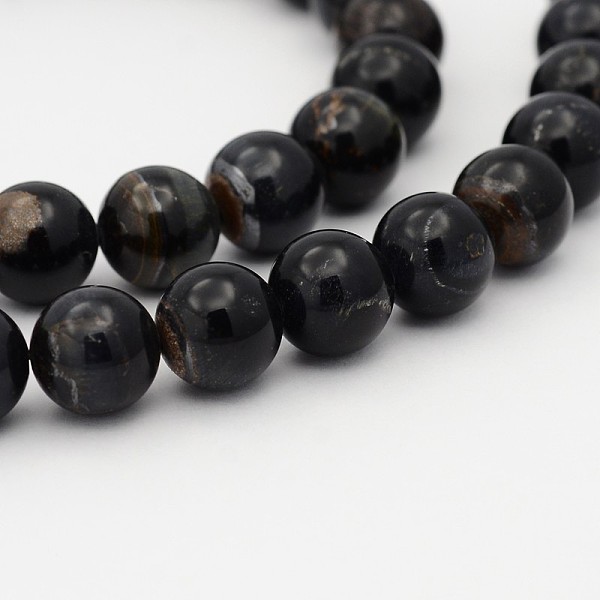 

PandaHall Natural Blue Tiger Eye Bead Strands, Round, Tiger Eye, 6mm, Hole: 1mm, about 65pcs/strand, 15.7 inch Tiger Eye Round