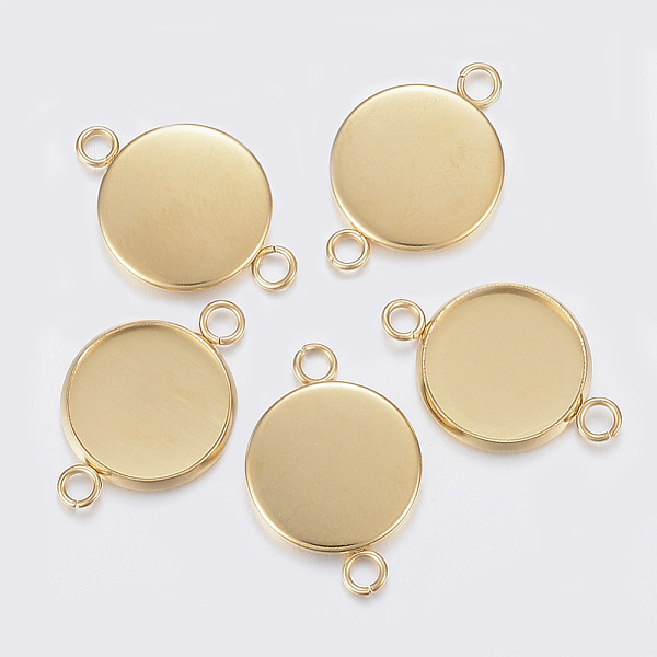304 Stainless Steel Cabochon Connector Settings