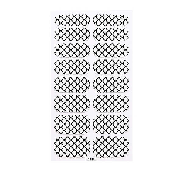 

PandaHall Full Wrap Fruit Nail Stickers, Self-Adhesive Geometry Nail Art Decal Strips, for Women Girls DIY Nail Art Decoration, Black...