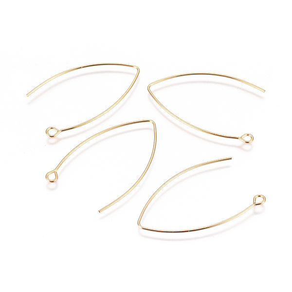 

PandaHall 304 Stainless Steel Earring Hooks, with Horizontal Loop, Golden, 40.5x24.5x0.8mm, Hole: 2.3mm, 20 Gauge, Pin: 0.8mm 304 Stainless...