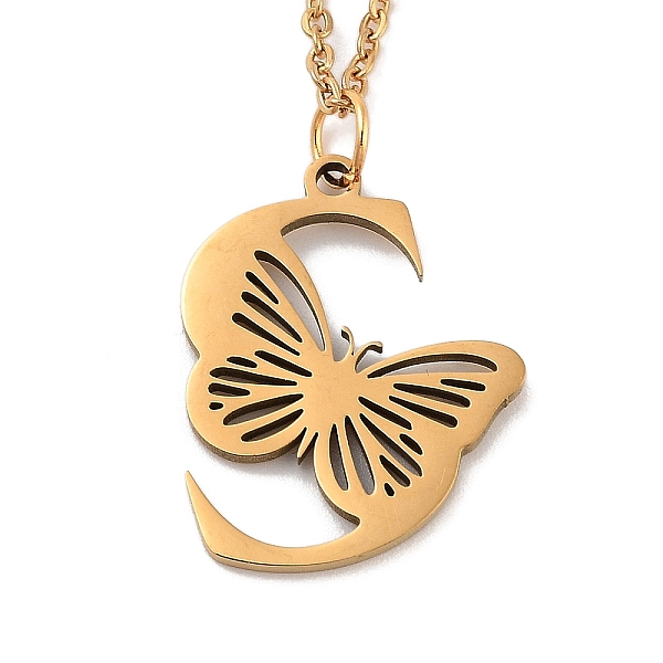 

PandaHall Vacuum Plating 201 Stainless Steel Necklaces, Letter S, 12.09 inch(30.7cm) pendant: about 21.5x17.5mm. 201 Stainless Steel Letter...