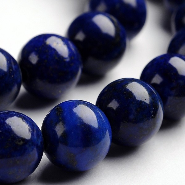 

PandaHall Round Natural Lapis Lazuli Gemstone Bead Strands, Dyed, 10mm, Hole: 1mm, about 40pcs/strand, 14.9 inch Lapis Lazuli Round