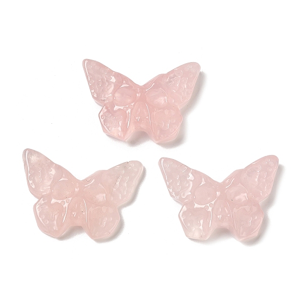 

PandaHall Natural Rose Quartz Pendants, Butterfly Charms with Engraved Skull, 25.5~26x37x7~9mm, Hole: 1.5~1.6mm Rose Quartz Butterfly