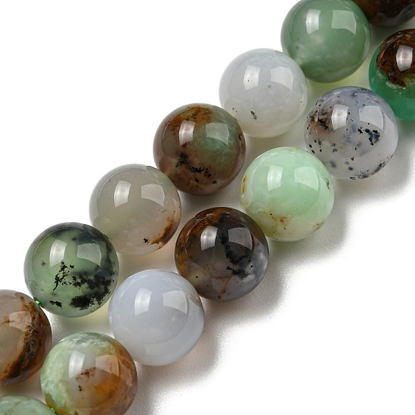 

PandaHall Natural Serpentine Beads Strands, Round, 10mm, Hole: 0.8mm, about 41pcs/strand, 15.91~15.98''(40.4~40.6cm) Serpentine Round