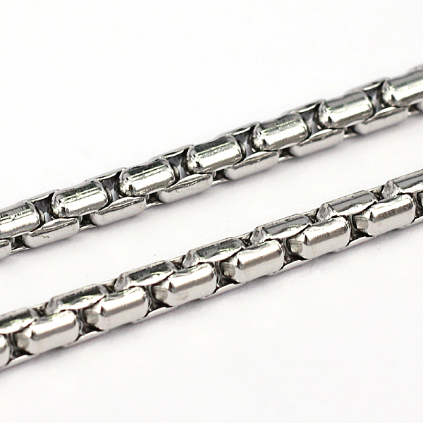 

PandaHall 304 Stainless Steel Cardano Chains, Unwelded, Stainless Steel Color, 2.5mm 304 Stainless Steel