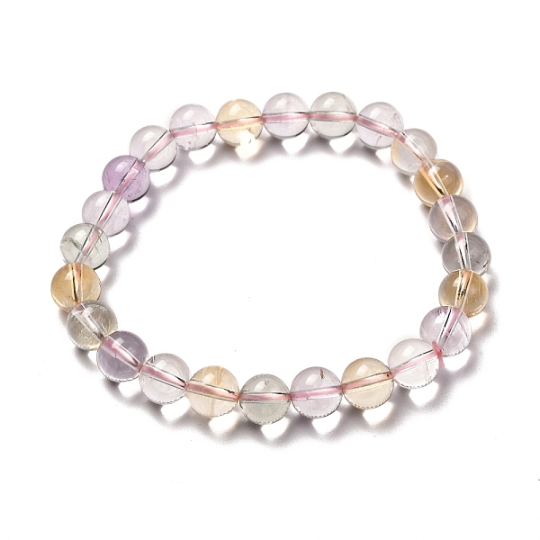 

PandaHall Natural Ametrine Beads Stretch Bracelet for Men Girl Women, Anti Depression and Anxiety Relief Items Gifts Bracelets, Inner...