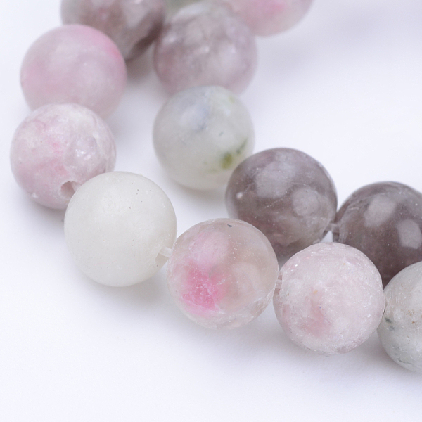 

PandaHall Natural Lilac Jade Beads Strands, Round, 6~6.5mm, Hole: 1mm, about 63pcs/strand, 15.5 inch Lilac Jade Round