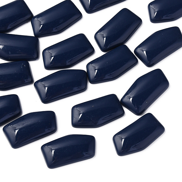 

PandaHall Opaque Acrylic Cabochons, Nuggets, Prussian Blue, 27x14.5x5mm, about 300pcs/500g Acrylic Nuggets