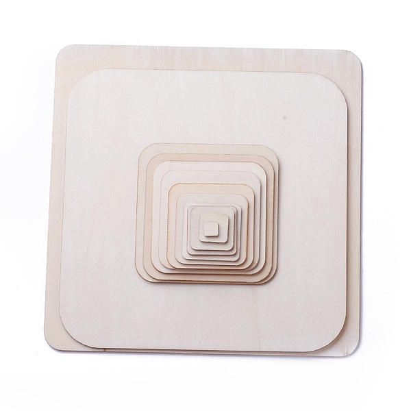 

PandaHall Wood Cabochons, Square, BurlyWood, 109x109x2.5mm Wood Square Orange