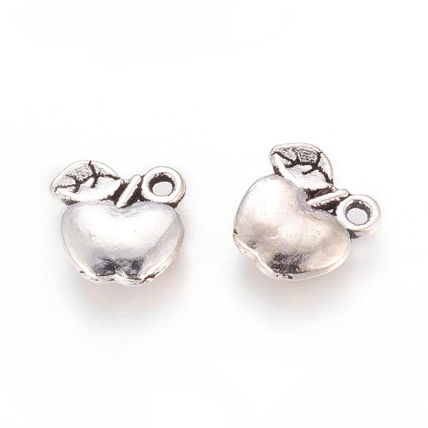 

PandaHall Tibetan Style Alloy Pendants, Cadmium Free & Nickel Free & Lead Free, Apple, Antique Silver, 10.5x11x2.5mm Alloy Fruit