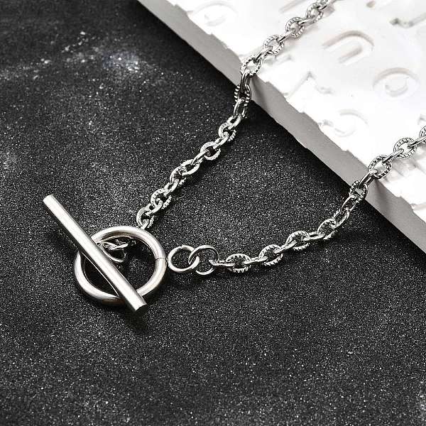 Non-Tarnish 304 Stainless Steel Cable Chain Necklaces