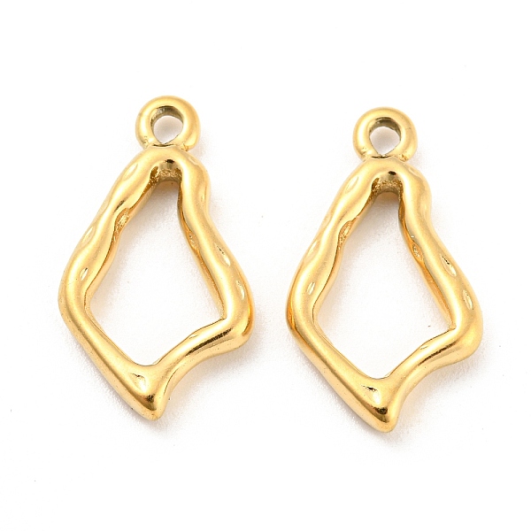 

PandaHall 304 Stainless Steel Pendants, Teardrop Charms, Real 18K Gold Plated, 21x12x2.5mm, Hole: 1.8mm 304 Stainless Steel Teardrop
