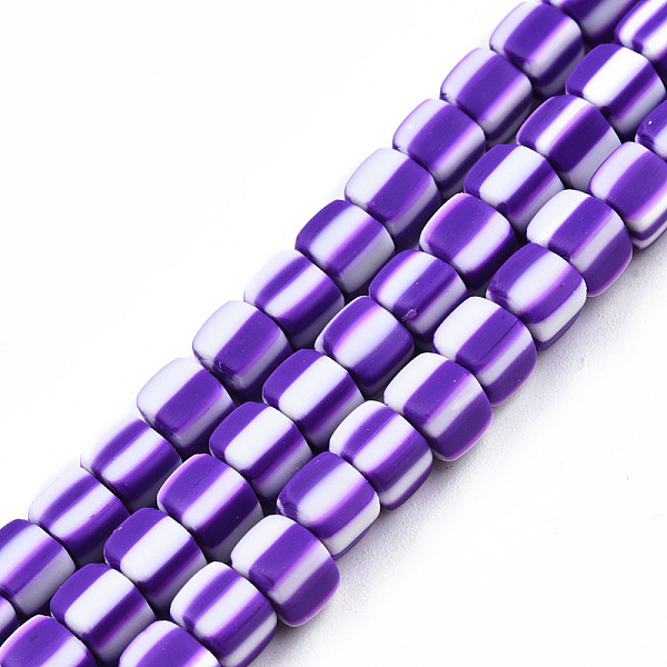 

PandaHall Handmade Polymer Clay Beads Strands, Cube, Dark Violet, 5x5x4.5mm, Hole: 2mm, about 85~86pcs/strand, 15.83 inch~16.06 inch...