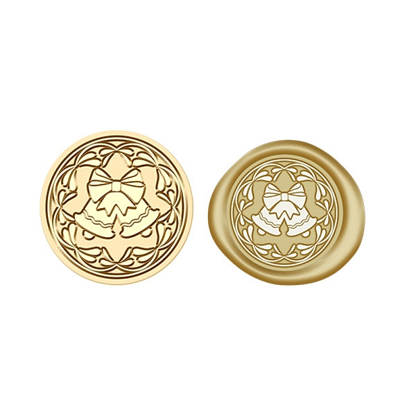 

PandaHall Christmas Series Wax Seal Brass Stamp Head, for Wax Seal Stamp, Golden, Christmas Bell, 25x15mm, Inner Diameter: 7mm Brass...
