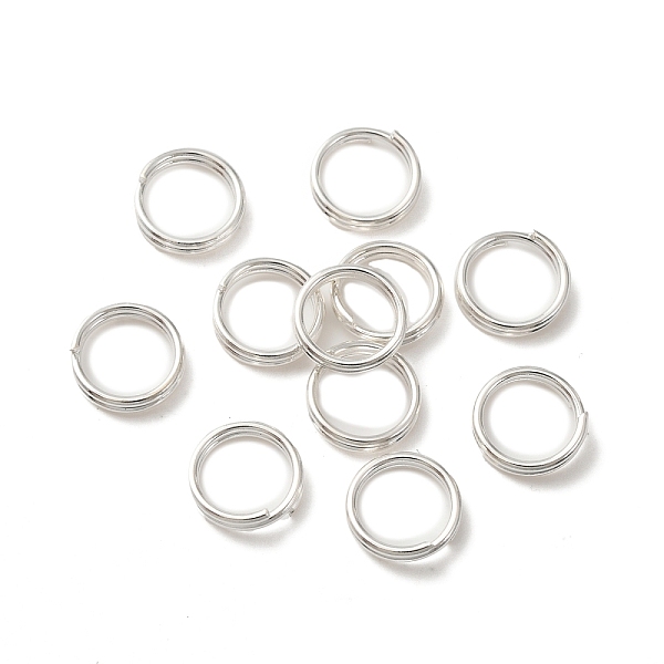 

PandaHall Brass Split Rings, Lead Free & Cadmium Free, Double Loops Jump Rings, 925 Sterling Silver Plated, 20 Gauge, 8x2mm, Inner Diameter...
