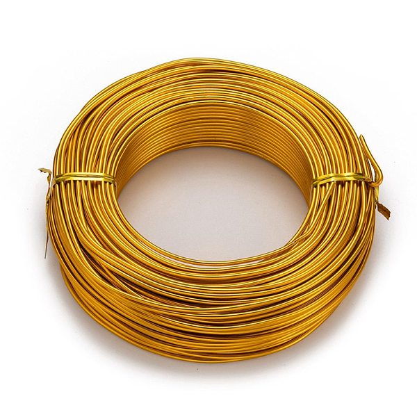 

PandaHall Round Aluminum Wire, Flexible Craft Wire, for Beading Jewelry Doll Craft Making, Orange, 12 Gauge, 2.0mm, 55m/500g(180.4...