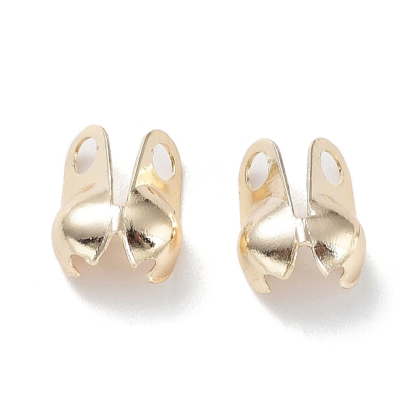 

PandaHall Brass Bead Tips, Calotte Ends, Clamshell Knot Cover, Cadmium Free & Lead Free, Light Gold, 8x5mm, Hole: 1.6mm, Inner Diameter...