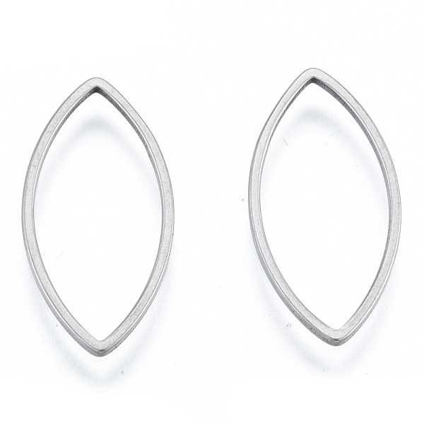 

PandaHall 201 Stainless Steel Linking Rings, Horse Eye, Stainless Steel Color, 22x10x16x1mm, Inner Diameter: 8.5x19.5mm 201 Stainless Steel...