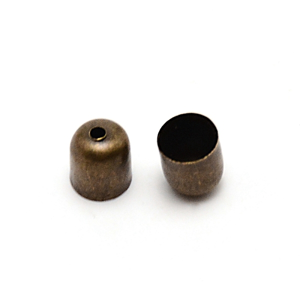 

PandaHall Iron Cord End, Column, Antique Bronze, 6x6.8~7.3mm, Hole: 1.4~1.6mm, Inner Diameter: 5.4~5.6mm, about 100pcs/bag Iron