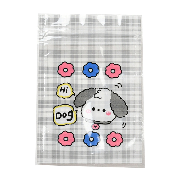 

PandaHall Rectangle Plastic Packaging Zip Lock Bags, with Cartoon Animal Pattern, Top Self Seal Pouches, Dog, 12x7.5x0.15cm, Unilateral...